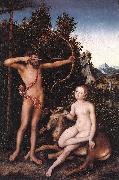 CRANACH, Lucas the Elder Apollo and Diana fdg oil on canvas